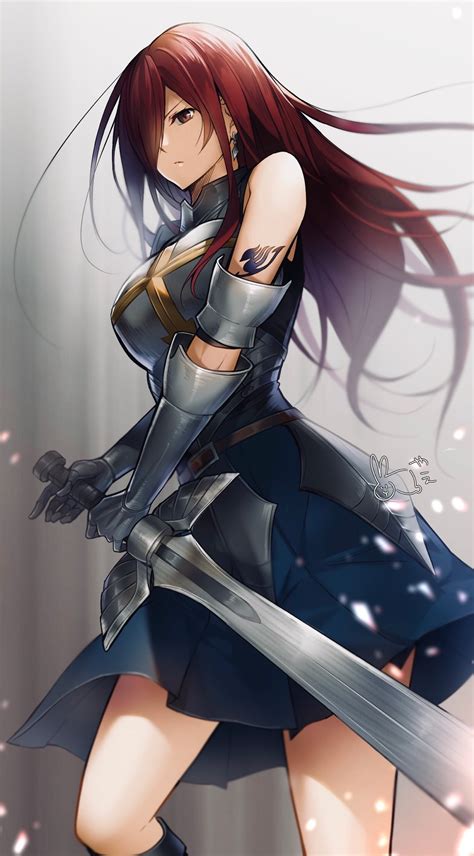 Erza Scarlet is one of the deuteragonists of the anime/manga series Fairy Tail. She is an S-class Mage from the Guild Fairy Tail. Like most Fairy Tail members, she shows great loyalty and dedication to Makarov and the guild. During her childhood, she was a slave in the Tower of Heaven, along with her childhood friend and love interest Jellal ... 